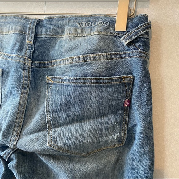 Vigoss The Jagger Skinny Distressed Destroyed Jeans Size 27 - Picture 7 of 10